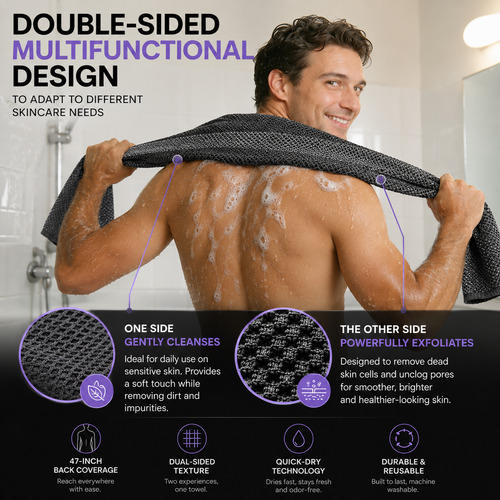 Lourva™ Exfoliating Shower Towel