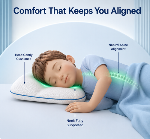 ComfortAlign™ – Ergonomic Kids Posture Pillow